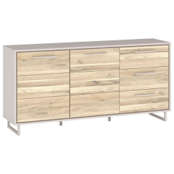 Livetastic KOMODA, dub, kašmírová, dub bianco, 163/79/40 cm