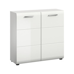 Livetastic KOMODA, bílá, vysoce lesklá bílá, 80/81/34 cm