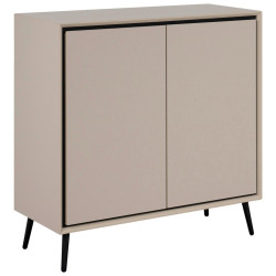 Livetastic KOMODA, černá, pískové barvy, 90/90/38 cm