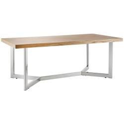Livetastic KONFERENČNÍ STOLEK, barvy dubu, barvy nerez oceli, dřevo, kov, kompozitní dřevo, 120/44/60 cm