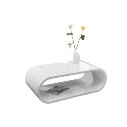 Livetastic KONFERENČNÍ STOLEK, vysoce lesklá bílá, kompozitní dřevo, 120/60/40 cm