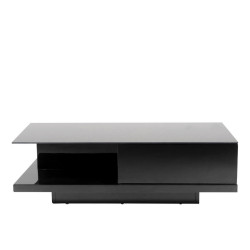 Livetastic KONFERENČNÍ STOLEK, vysoce lesklá černá, sklo, kompozitní dřevo, 120/60/36 cm