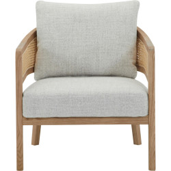 Livetastic KŘESLO, dřevo, textil, světle šedá