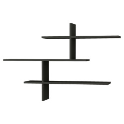 Livetastic NÁSTĚNNÝ REGÁL, antracitová, 123/81/22 cm