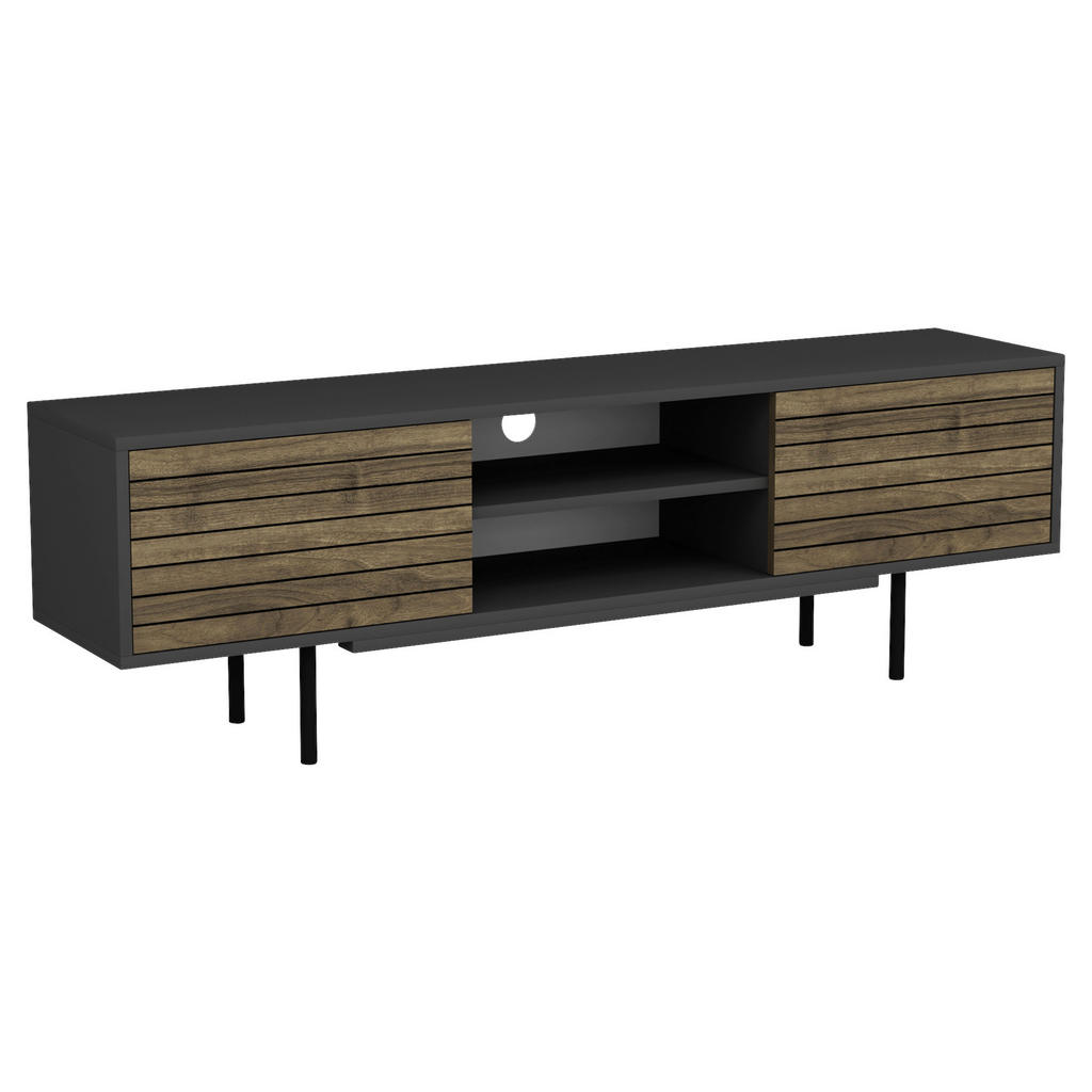 Livetastic NÍZKÁ KOMODA, antracitová, 160/50,5/35 cm