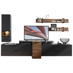 Livetastic OBÝVACÍ STĚNA barvy grafitu, barvy dubu