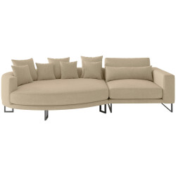 Livetastic POHOVKA BIG SOFA, textil, béžová