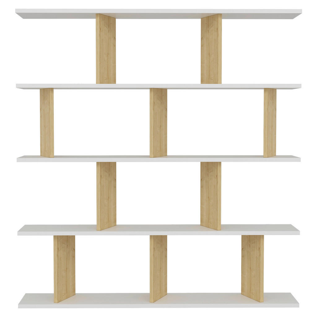 Livetastic REGÁL, bílá, 130/137/25 cm