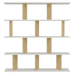 Livetastic REGÁL, bílá, 130/137/25 cm