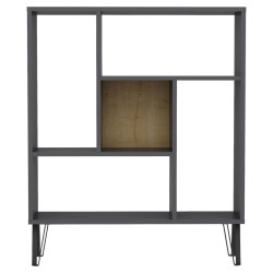 Livetastic REGÁL, antracitová, barvy dubu, 90/107,8/25 cm