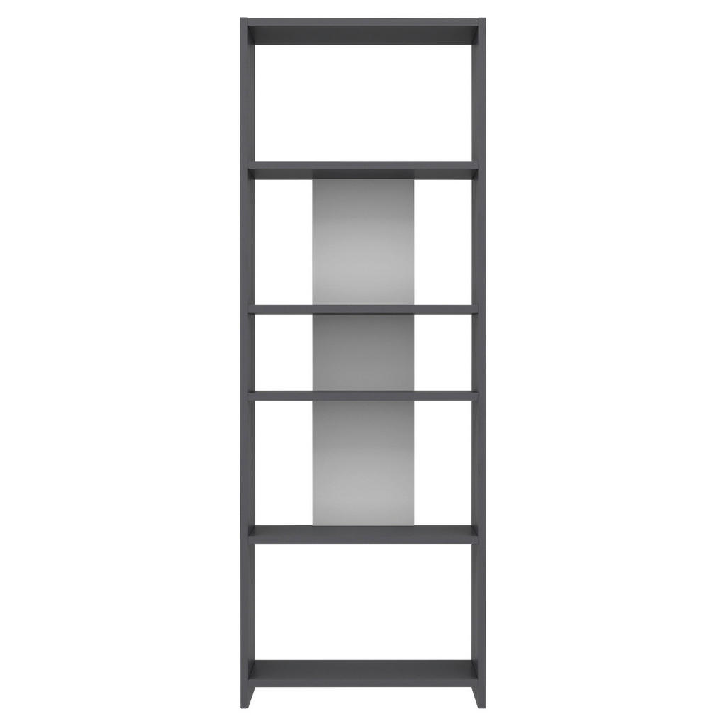 Livetastic REGÁL, antracitová, šedá, 56,9/160/25 cm