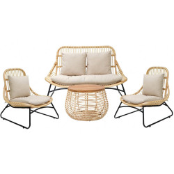 Livetastic SEDACÍ SESTAVA, dřevo, přírodní materiály, přírodní barvy