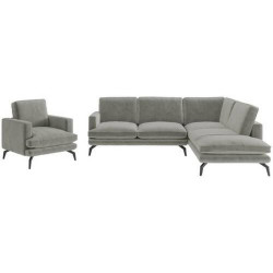 Livetastic SEDACÍ SESTAVA, textil, šedá