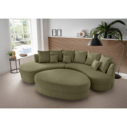 Livetastic SEDACÍ SOUPRAVA, textil, olivově zelená