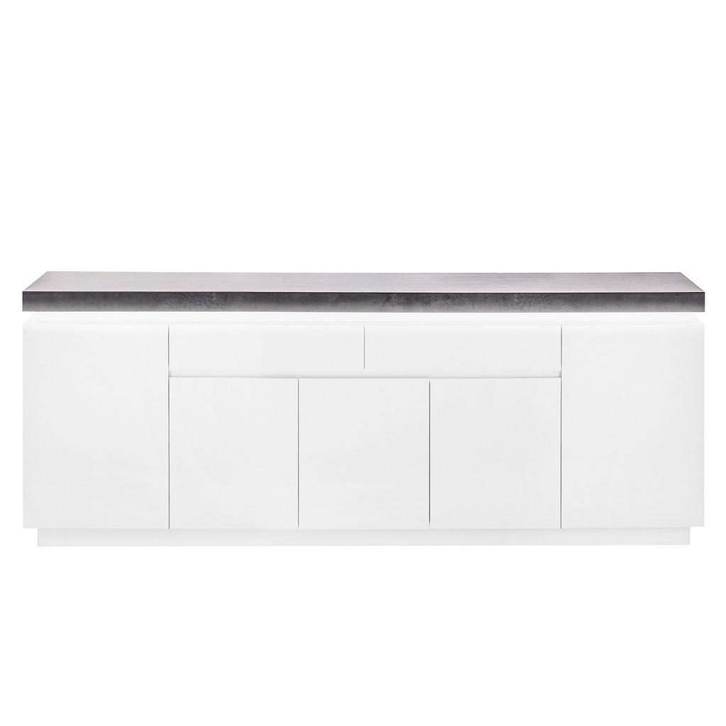 Livetastic ŠIROKÁ KOMODA, bílá, 200/80/40 cm