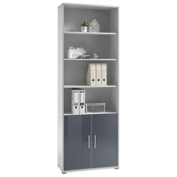 Livetastic SKŘÍŇ NA ŠANONY, světle šedá, barvy grafitu, 79/220/35 cm