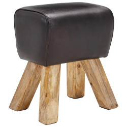 Livetastic TABURET, dřevo, kůže, 42/45/35 cm
