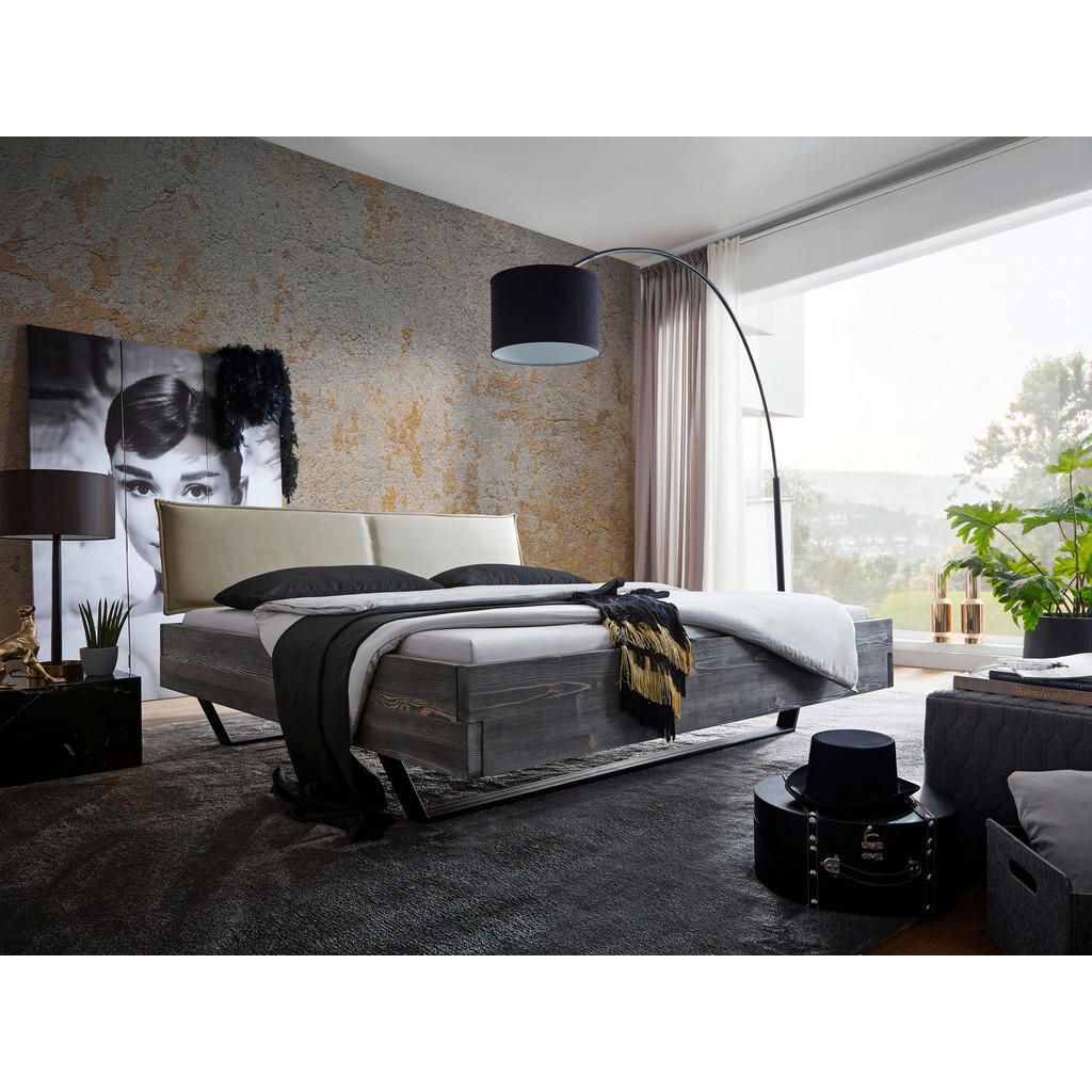 Livetastic TRÁMOVÁ POSTEL, 180/200 cm, šedá, černá, béžová