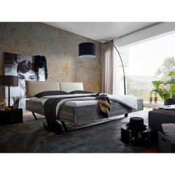 Livetastic TRÁMOVÁ POSTEL, 180/200 cm, šedá, černá, béžová