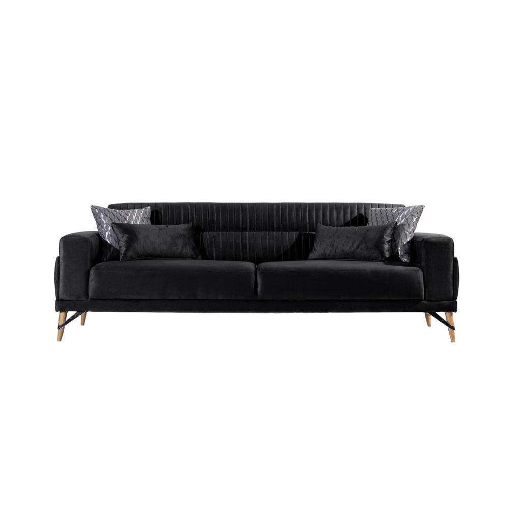 Livetastic TŘÍMÍSTNÁ POHOVKA, textil, černá