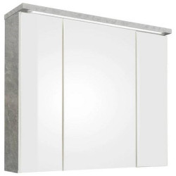 Livetastic ZRCADLOVÁ SKŘÍŇKA, šedá, 80/69/20 cm