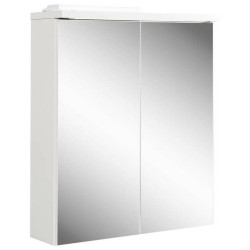 Livetastic ZRCADLOVÁ SKŘÍŇKA, vysoce lesklá bílá, bílá, 60/68/20 cm