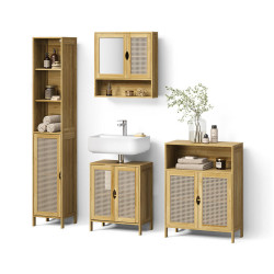 Livinity® BADMÖBEL-SET Mincio, Bambus, 4dílná