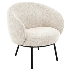 Lomoco DESIGNOVÉ KŘESLO, kov, textil, černá, světle šedá