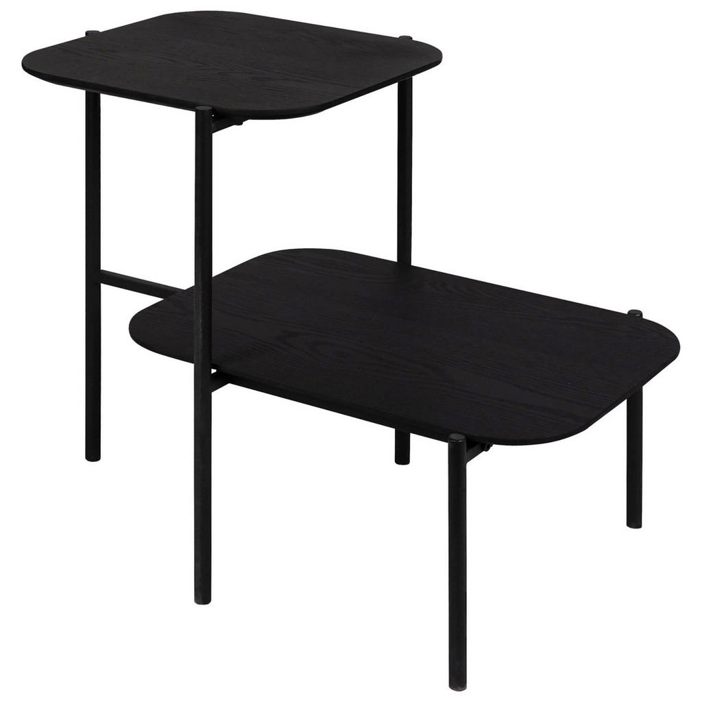 Lomoco KONFERENČNÍ STOLEK, černá, dřevo, kov, kompozitní dřevo, 62,4/38,2/52 cm