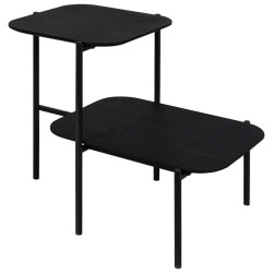 Lomoco KONFERENČNÍ STOLEK, černá, dřevo, kov, kompozitní dřevo, 62,4/38,2/52 cm