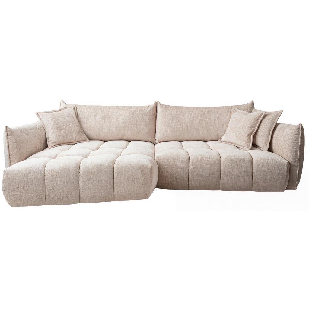 Lomoco ROHOVÁ SEDAČKA, textil, béžová