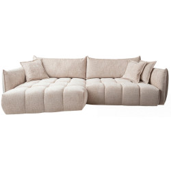 Lomoco ROHOVÁ SEDAČKA, textil, béžová