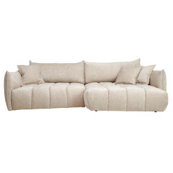 Lomoco ROHOVÁ SEDAČKA, textil, béžová