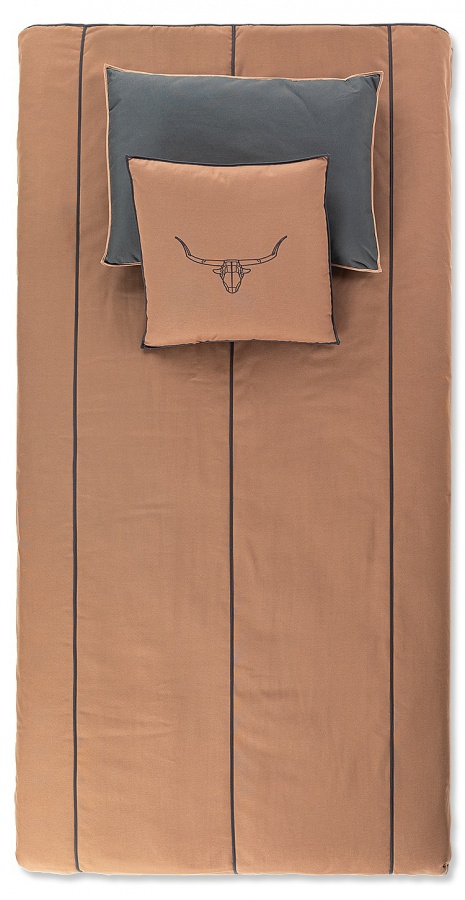 Ložní set 100x200cm falko - béžová/šedá