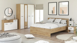 Ložnice ii geralt - dub artisan/bílá