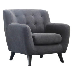 Luca Bessoni KŘESLO, textil, tmavě šedá