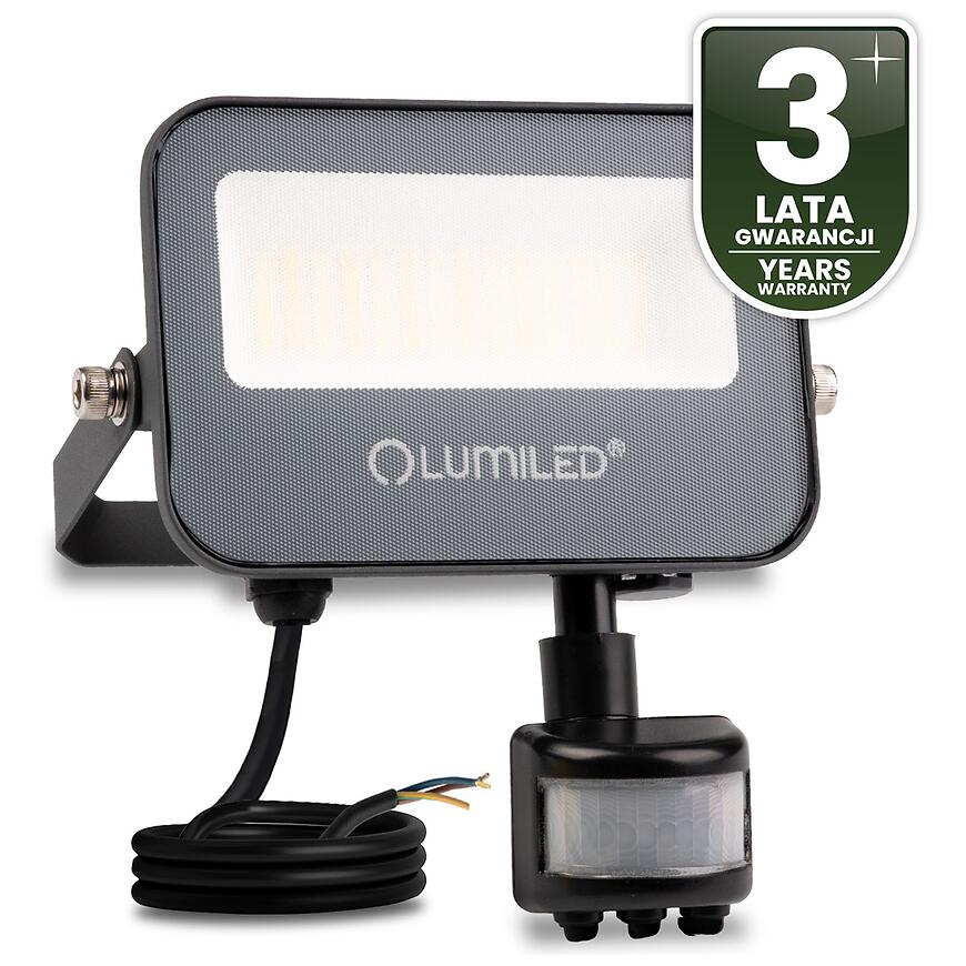 LUMILED Svitidlo LED TRINOX 30W PIR 3300LM CCT