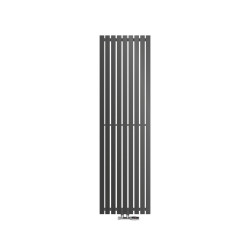 LuxeBath KOUPELNOVÉ těleso Stella 480 × 1600 mm, antracitové, s rohovým ventilem
