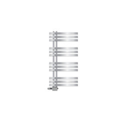 LuxeBath KOUPELNOVÝ radiátor Iron EM 500 × 1000 mm, chrom, s ventilem, univerzální provedení