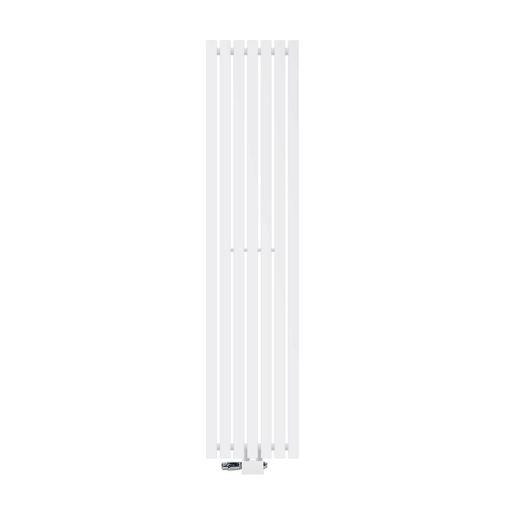 LuxeBath KOUPELNOVÝ radiátor Stella 370 × 1600 mm, bílý, s univerzálním ventilem