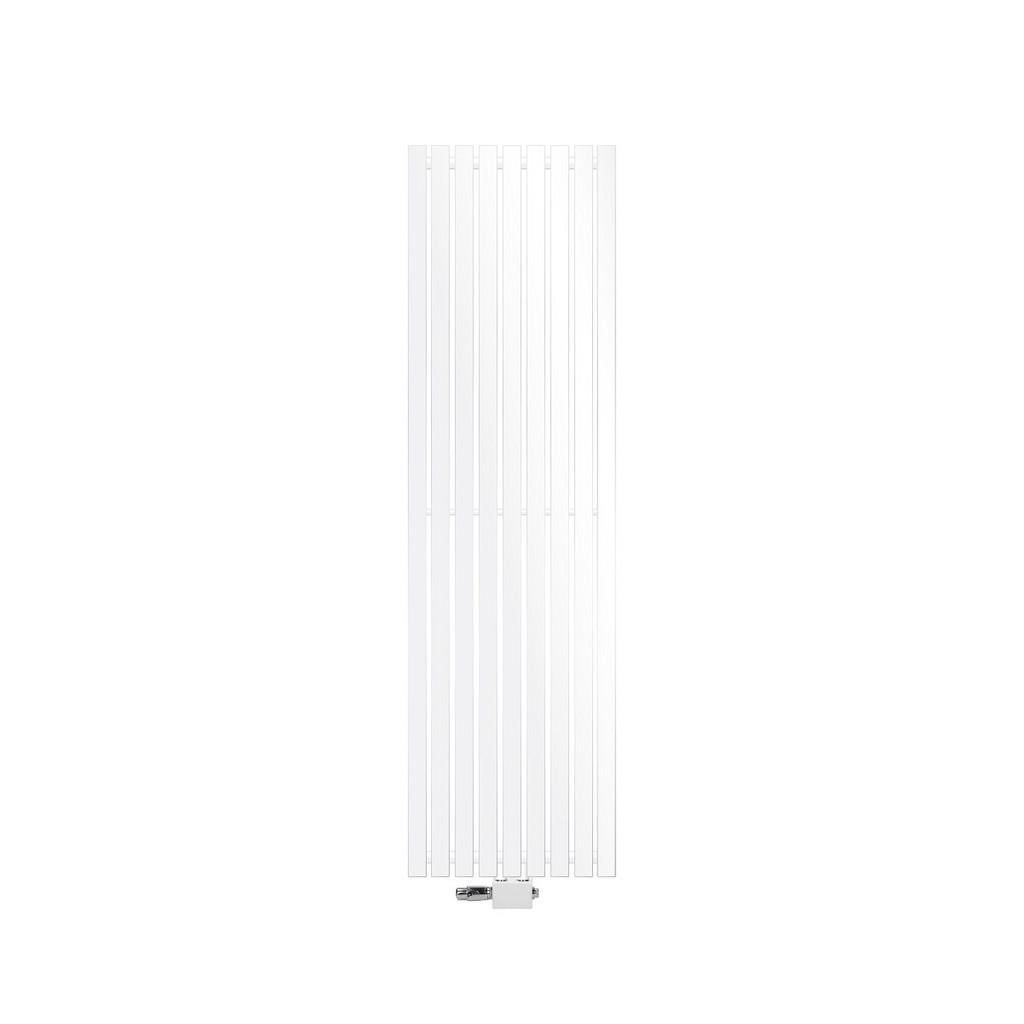 LuxeBath KOUPELNOVÝ radiátor Stella 480 × 1600 mm, bílý, s univerzálním ventilem
