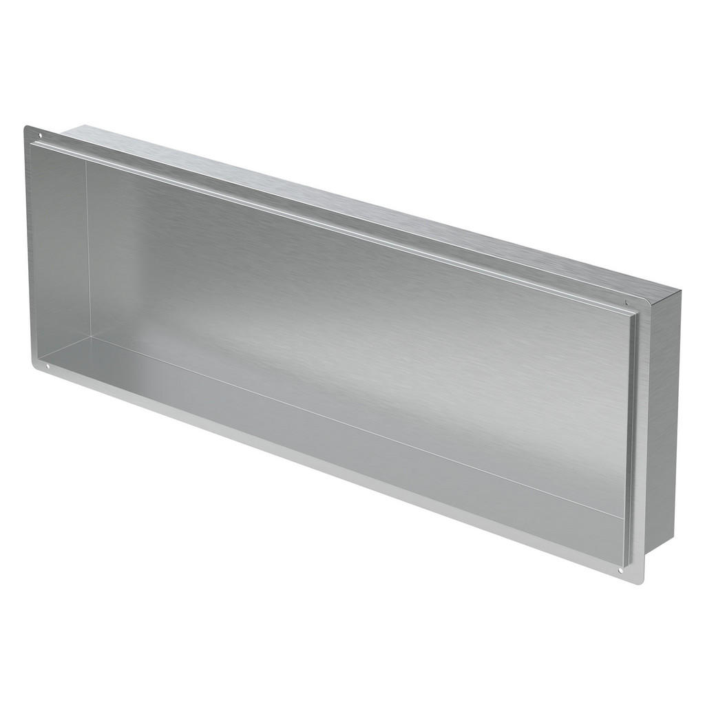 LuxeBath SPRCHOVÁ VANA stříbrná 90/30 cm bez okraje