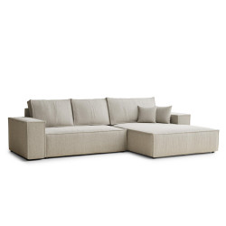 Maison de Reve ROHOVÁ SEDAČKA s funkcí spaní Maze, textil, béžová