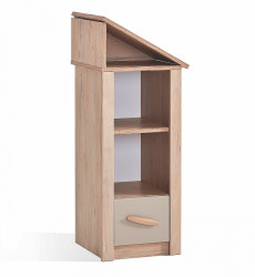 Malý dětský regál boom - dub colorado/šedá