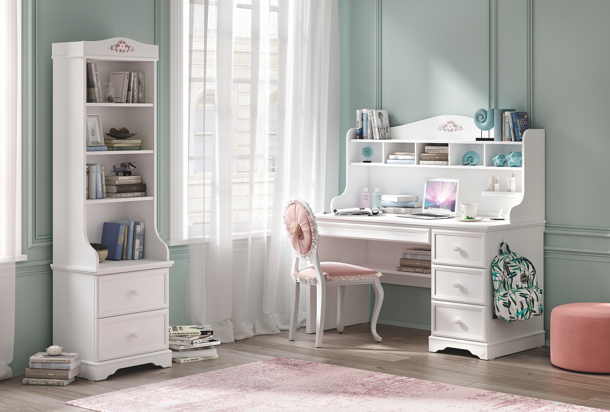 Malý studijní kout ballerina - bílá