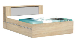 Manželská postel rea amy 31/160 - dub bardolino - výběr čela a lišt