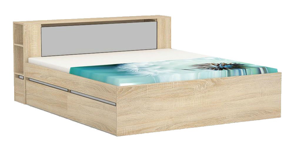 Manželská postel rea amy 31/180 - dub bardolino - výběr čela a lišt