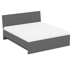 Manželská postel rea oxana 160x200cm – graphite