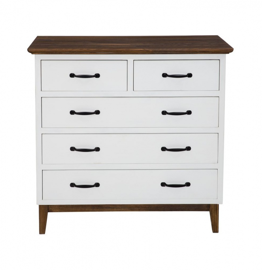 Masivní komoda skn 05 - k17 bílý vosk