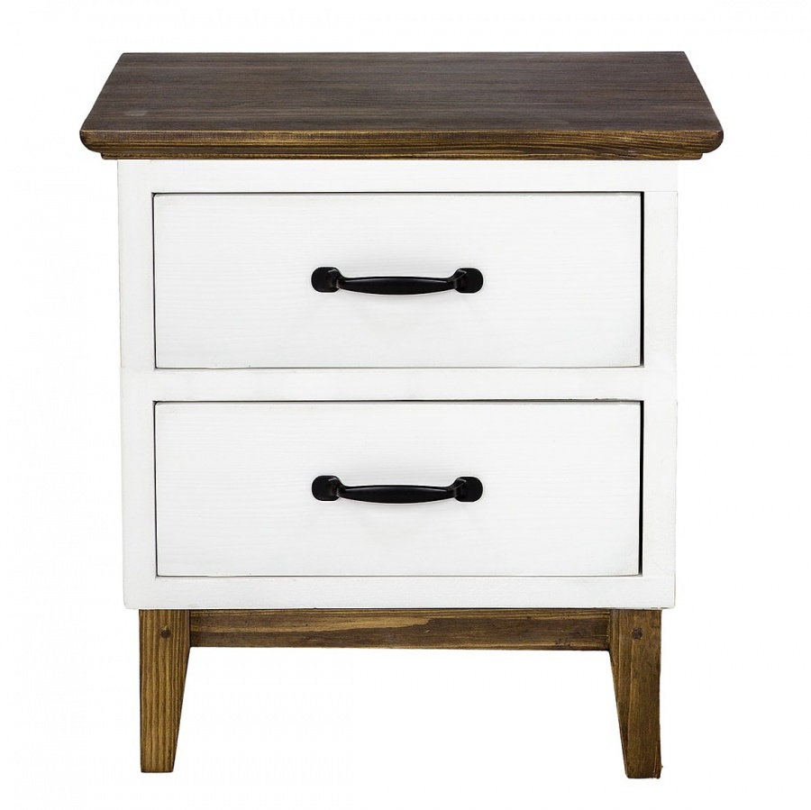 Masivní noční stolek skn 12 - k01 - světlý vosk